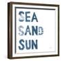 Sea Sand Sun IV-Courtney Prahl-Framed Art Print