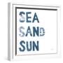 Sea Sand Sun IV-Courtney Prahl-Framed Art Print