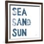 Sea Sand Sun IV-Courtney Prahl-Framed Art Print