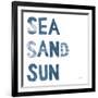 Sea Sand Sun IV-Courtney Prahl-Framed Art Print