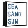 Sea Sand Sun IV-Courtney Prahl-Framed Stretched Canvas