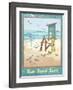 Sea, Sand, Surf-Anita Phillips-Framed Art Print