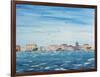 Sea Scene with Houses, 1995-Carolyn Hubbard-Ford-Framed Giclee Print