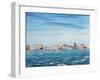 Sea Scene with Houses, 1995-Carolyn Hubbard-Ford-Framed Giclee Print