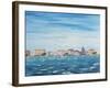 Sea Scene with Houses, 1995-Carolyn Hubbard-Ford-Framed Giclee Print