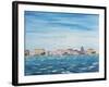 Sea Scene with Houses, 1995-Carolyn Hubbard-Ford-Framed Giclee Print