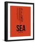 SEA Seattle Airport Orange-NaxArt-Framed Art Print