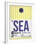 SEA Seattle Luggage Tag 1-NaxArt-Framed Art Print