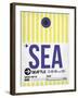SEA Seattle Luggage Tag 1-NaxArt-Framed Art Print