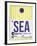 SEA Seattle Luggage Tag 1-NaxArt-Framed Art Print