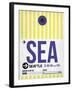 SEA Seattle Luggage Tag 1-NaxArt-Framed Art Print