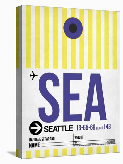 SEA Seattle Luggage Tag 1-NaxArt-Stretched Canvas