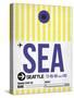 SEA Seattle Luggage Tag 1-NaxArt-Stretched Canvas