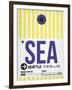 SEA Seattle Luggage Tag 1-NaxArt-Framed Art Print