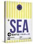 SEA Seattle Luggage Tag 1-NaxArt-Stretched Canvas