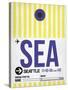 SEA Seattle Luggage Tag 1-NaxArt-Stretched Canvas