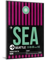 SEA Seattle Luggage Tag 2-NaxArt-Mounted Art Print