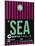 SEA Seattle Luggage Tag 2-NaxArt-Mounted Art Print