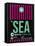 SEA Seattle Luggage Tag 2-NaxArt-Framed Stretched Canvas