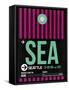 SEA Seattle Luggage Tag 2-NaxArt-Framed Stretched Canvas