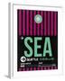 SEA Seattle Luggage Tag 2-NaxArt-Framed Art Print