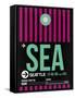 SEA Seattle Luggage Tag 2-NaxArt-Framed Stretched Canvas