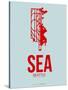 Sea Seattle Poster 1-NaxArt-Stretched Canvas