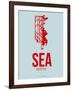 Sea Seattle Poster 1-NaxArt-Framed Art Print