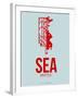 Sea Seattle Poster 1-NaxArt-Framed Art Print