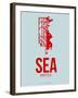 Sea Seattle Poster 1-NaxArt-Framed Art Print