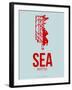 Sea Seattle Poster 1-NaxArt-Framed Art Print