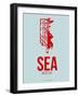 Sea Seattle Poster 1-NaxArt-Framed Art Print