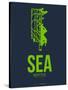 Sea Seattle Poster 2-NaxArt-Stretched Canvas