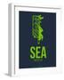 Sea Seattle Poster 2-NaxArt-Framed Art Print