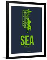 Sea Seattle Poster 2-NaxArt-Framed Art Print