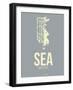 Sea Seattle Poster 3-NaxArt-Framed Art Print
