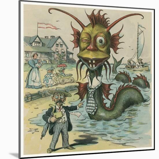 Sea-Serpent Season-Frederick Burr Opper-Mounted Art Print