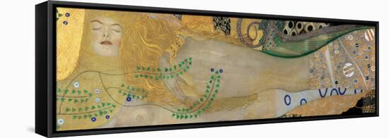 Sea Serpents I-Gustav Klimt-Framed Stretched Canvas