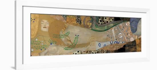 Sea Serpents I-Gustav Klimt-Framed Premium Giclee Print