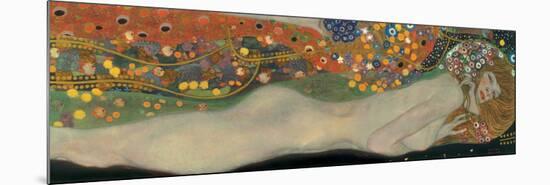 Sea Serpents III-Gustav Klimt-Mounted Premium Giclee Print