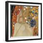 Sea Serpents IV-Gustav Klimt-Framed Art Print