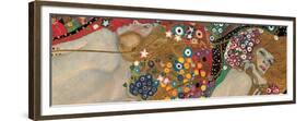 Sea Serpents-Gustav Klimt-Framed Premium Giclee Print