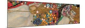 Sea Serpents-Gustav Klimt-Mounted Premium Giclee Print