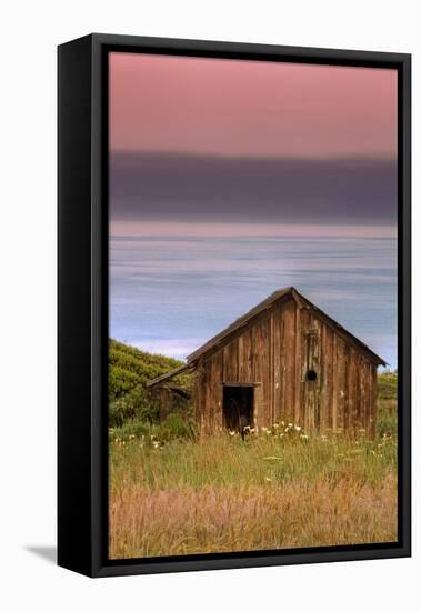 Sea Shack and Watermelon Sky-Vincent James-Framed Stretched Canvas