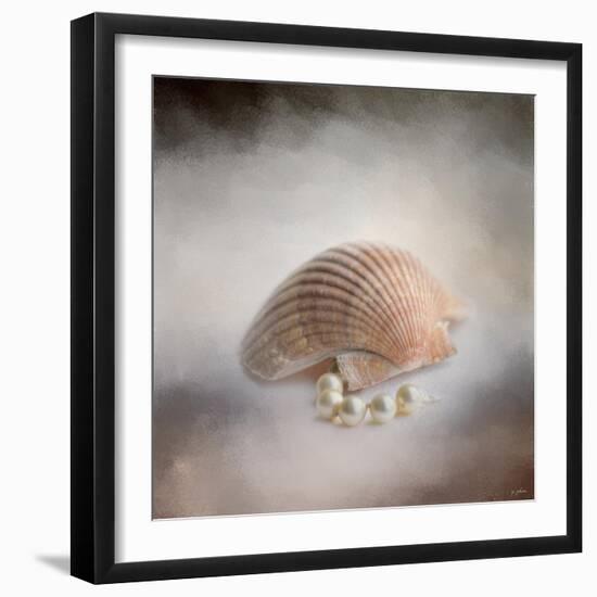 Sea Shell and Pearls-Jai Johnson-Framed Giclee Print