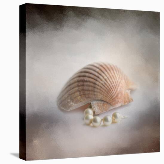 Sea Shell and Pearls-Jai Johnson-Stretched Canvas