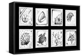 Sea Shells Beach-Megan Aroon Duncanson-Framed Stretched Canvas