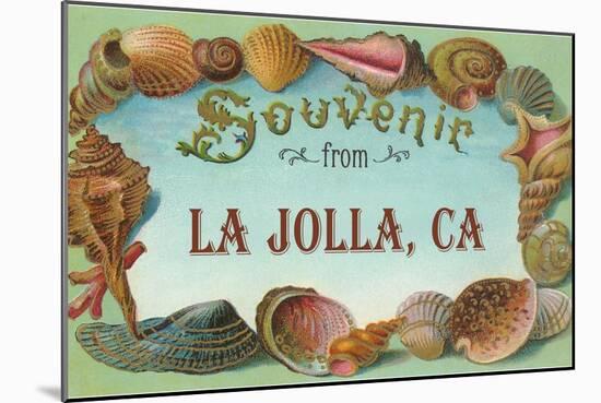 Sea Shells, Souvenir from La Jolla, California-null-Mounted Art Print