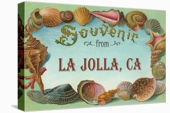 Sea Shells, Souvenir from La Jolla, California-null-Stretched Canvas