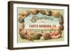 Sea Shells, Souvenir from Santa Barbara, California-null-Framed Art Print